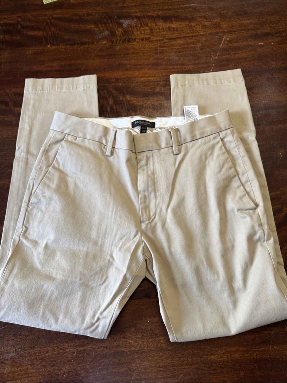 Banana Republic Light Khaki Slim Straight Men's Chinos